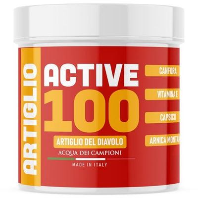 Gel Artiglio del Diavolo Forte 600 ml, Crema Artiglio del Diavolo Extra Forte per Massaggi Muscolari e Articolari con Arnica e Canfora, Pomata 100% Made in Italy - ACQUA DEI CAMPIONI