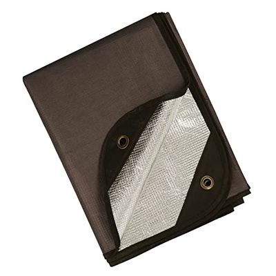 BESTHUNTINER Emergency Deken Rescue Deken Multifunctionele Geïsoleerde Reflecterende Tarpaulin, Thermische Deken 150cmx213cm Waterdicht voor Redding, Camping, Wandelen