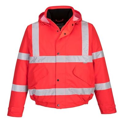Portwest Casaco de alta visibilidade, tamanho: XL, cor: Vermelho, S463RERXL
