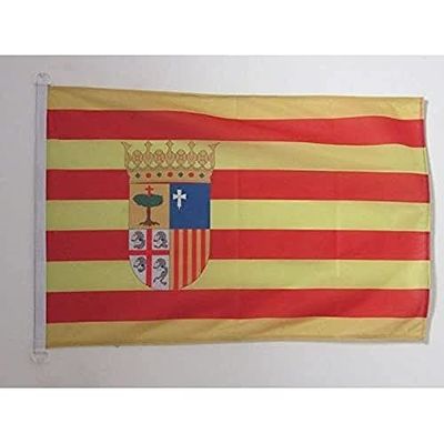 AZ FLAG Bandiera ARAGONA 90x60cm per Esterno - Bandiera ARAGÓN in Spagna 60 x 90 cm