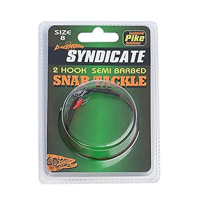 Dinsmores Unisex's SP2H10 2 Snoekhaak SEMI prikkelbed SNAP Tackle Maat 10