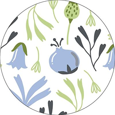 Bonateks, Round Digital Printed Mouse Pad, Non-Slip Base, for Office and Home, Diameter:22cm
