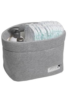 Meyco luiermand Knit Basic, luiertas (hoogwaardige luiertafelindeling, luiertas van 100% katoen), Grijs gemêleerd