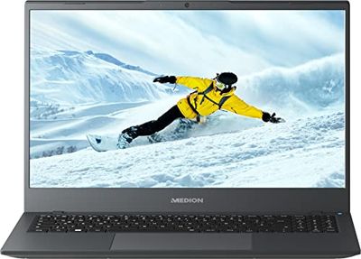 MEDION E15413 notebook PC, wyświetlacz FullHD 15,6", procesor Intel Core i5 12. generacji, pamięć RAM 8 GB, SSD 256 GB, karta graficzna Inel IRIS Xe, Windows 11