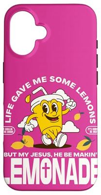 Jesus Lemonade Retro Mascot Funny Christian Womens Case for iPhone 16