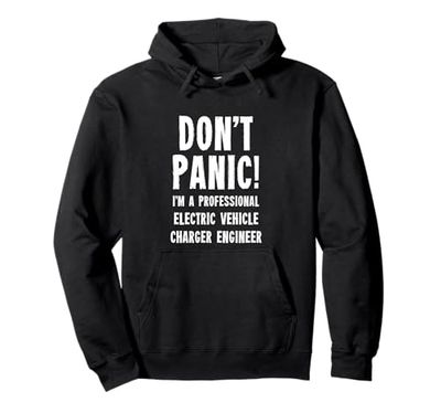 Electric Vehicle Charger Engineer Pullover Hoodie