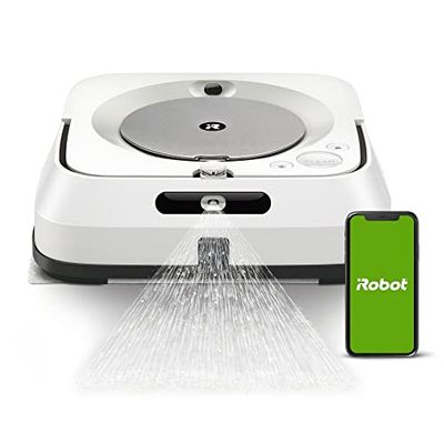 iRobot Braava Jet M6 (6110) Ultimate Robot Mop - Wi-Fi Connected, Precision Jet Spray, Smart Mapping, Works met Alexa, ideaal voor meerdere kamers, recharges en Resumes, Braava M6