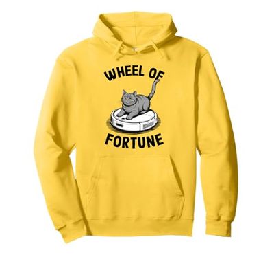 Wheel Of Fortune Robot Vacuum Cleaner Funny Cat Pullover Hoodie