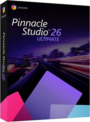 Pinnacle Studio 26 Ultimate | Software di registrazione di schermate ed editing video avanzato | Licenza perpetua | 1 Dispositivo | PC Key Card