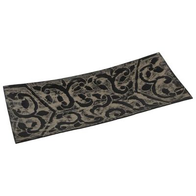 Alexandra House Living Centrotavola Nero Metallo 7 x 19 x 47 cm
