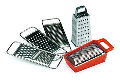 Comas Ralladores Y Coladores Râpe avec de Grands Trous, Argent, 28 cm