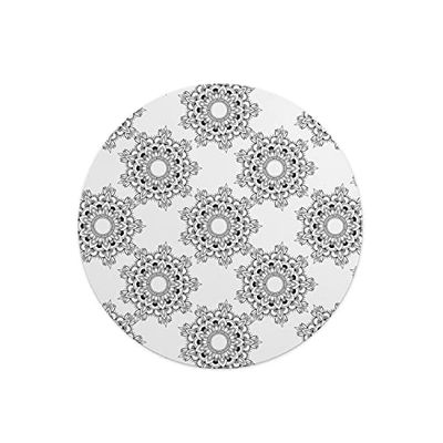 Questo Casa, Tapis de Souris Rond imprimé numérique avec Fond antidérapant pour Bureau et Maison Diamètre 22 cm