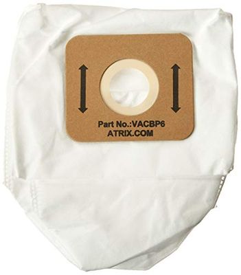 Atrix VACBP610P Filtri HEPA di Ricambio per aspirapolvere Zaino, Polipropilene, Bianco, 10-Pack, 10 unità
