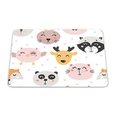 Bonamaison, Tapis de Souris Rectangle Imprimé Numériquement, Fond Antidérapant, pour Bureau et Maison, Taille: 22x18cm