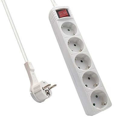 Ewent EW3955 Extensão de 5 tomadas, 3680 W, 250 V