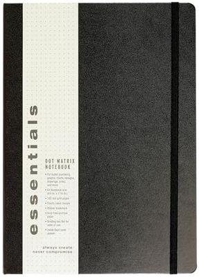 Peter Pauper Press Essentials A4 Dot Matrix Notebook