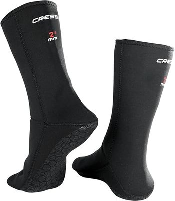Cressi antidérapant Chaussettes en néoprène, Néoprène antidérapant de plongée avec Tuba pour Adulte Chaussettes Italien Qualité Depuis 1946