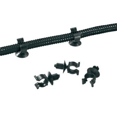 HellermannTyton 151-14312 CTC13FT6-HIRHS-BK-D1 - Supporto per tubo di protezione, 10 pezzi, colore: Nero