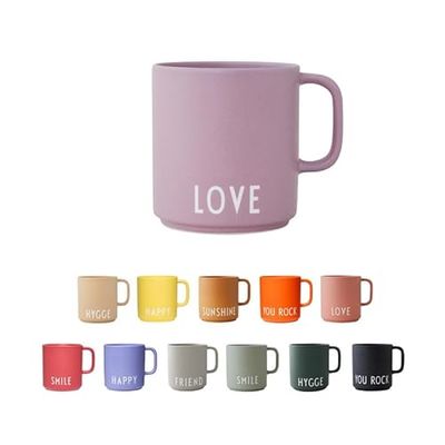 Design Letters Favoriet Koffiemokken Handvat | Stijlvolle premium porseleinen koffiecups| Gebruik de coffee mug als cappuccinokop of Theekop| Cadeau voor Mama, Papa, Vriends| Verjaardagscadeau |250ml