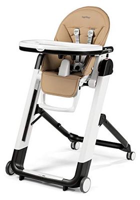 Peg Perego, Siesta Follow Me, cadeira alta multifuncional, de 0 meses a 15 kg, bege (noz)