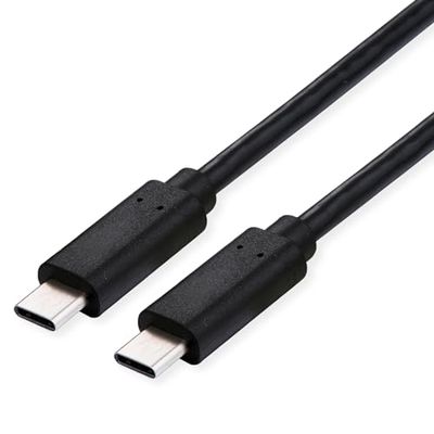 VALUE USB4-kabel, Gen3x2, C-C, St/St, 40Gbit/s, 100 W, svart, 0,8 m