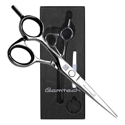Glamtech Pro Lefty 5.5" Scissor - Professional Left Handed Hair Styling/Hair Cutting Scissor - Made with Japanese Steel