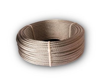 Chapuis - Câble de Traction Non Gainé - Acier Dur Galvanisé - Charge de Travail Indicative 292 kg - Diamètre 5 mm - Longueur 100 m - Levage et Remorquage
