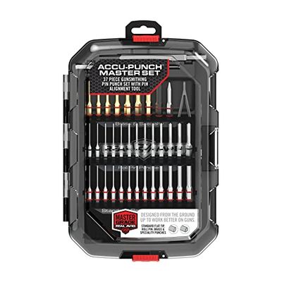Real Avid Set di punzoni, kit di strumenti per armaiolo con set di punzoni a rullo, set di punzoni in metallo a punta piatta, set di punzoni in ottone e strumenti per armaioli: strumento di avviamento