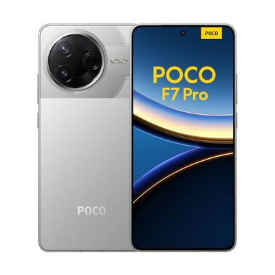 Xiaomi POCO F7 Pro Smartphone, 12+256, Silver, 6000mAh battery, 90W HyperCharge, HyperAI(No power adapter included)