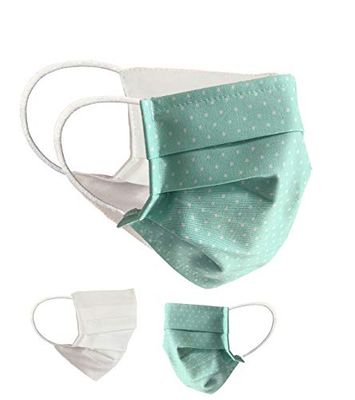 BaF Community-maskers Tieners Tieners Set van 2 Unisex Geïmproviseerd masker Omkeerbaar mondbeschermer Masker Mond- en neusbescherming Omkeerbaar masker Motief Katoen BCI Wasbaar 14 cm breed