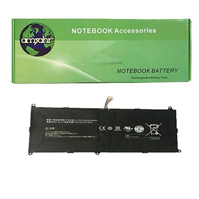 amsahr SQU1205-02 Ersatz Batterie für Vizio SQU-1205/ Mitac SQU-1205 (7,4V/ 34.78Wh) schwarz