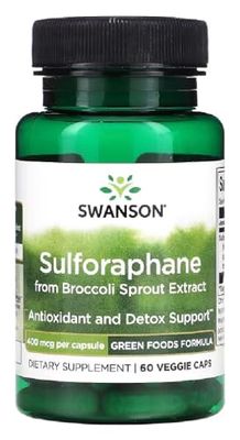 Swanson - Sulforaphane 400 mcg | Soutien Antioxydant & Détoxification du Foie - 60 Capsules