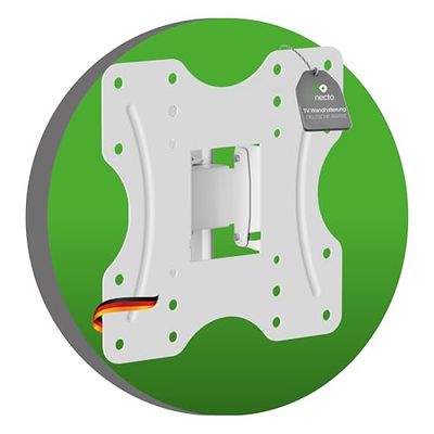 conecto TV-väggfäste, lutbar och svängbar universell hållare, max. VESA 200 x 200 mm, för 23–42 tum platt och böjd hälskärm upp till 30 kg, vit