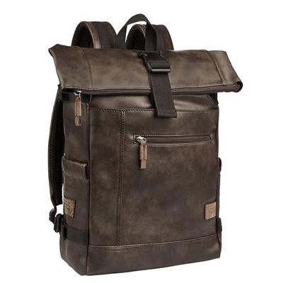 camel active Laos Men's Rolltop Backpack 21 L Brown, brown, L, Classic