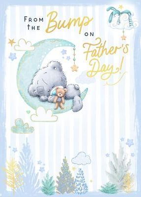 Me to You Tiny Tatty Teddy Carte de fête des pères « From the Bump » - Collection officielle - 12,7 x 17,8 cm