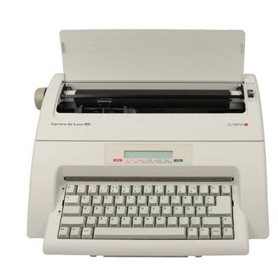 Olympia 252661001 Carrera da luxe MD, Macchina da scrivere elettronica, Bianco