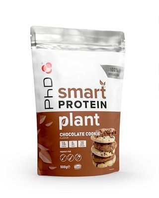 PhD Nutrition Smart Protein Plant poudre, Poudre protéinée vegan 500g Biscuit au chocolat - 18g de protéines, Shake protéiné pauvre en sucre et en calories, Poudre protéinée aussi pour la pâtisserie