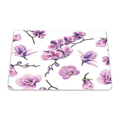 Bonamaison, Tappetino per mouse rettangolare, con stampa digitale, antiscivolo, per ufficio e casa, dimensioni: 22 x 18 cm