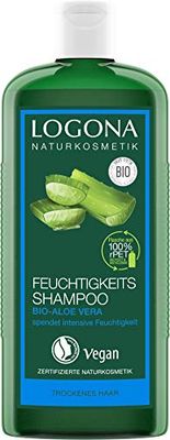 logona Natural de humidade de maquilhagem champô bio de aloé vera, hidratantes cuidado com o cabelo strapaziertes, protege contra austrocknen, com bio de extratos, 250 ml