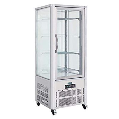 Polar Patisserie Vitrine en acier inoxydable 400 litre Commercial réfrigérateur