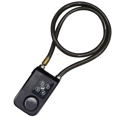 Cykellås larm, anti-stöld vibrationer rörelsesensor larm 110 dB, cykel kedjelås vattentät säkerhet kabel lås cykel tillbehör för alla cyklar motorcykel