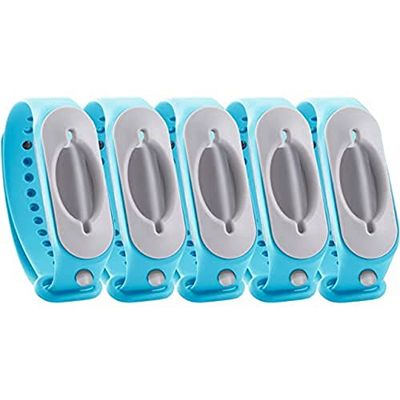 Cleanbrace Pulsera desinfectante (5 unidades) | color azul | Desinfección de manos para llevarla a cabo