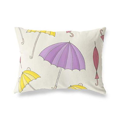 BonaMaison Motif Aléatoire Housse de Coussin Motif, Taie d'oreiller pour Lit Voiture Canapé Maison Salon Chambre, Décoration D'intérieur, 35x50 Cm - Conçu et Fabriqué en Turquie