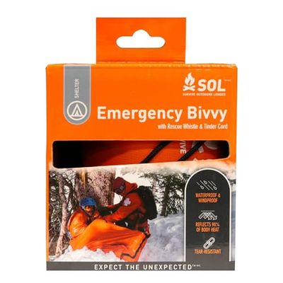 Survive Outdoor Longer Emergency Bivvy Bag voor volwassenen, uniseks, oranje, standaard