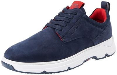 Tommy Hilfiger Men HILFIGER NUBUCK MIX HYBRID SHOE, Desert Sky, 42 EU