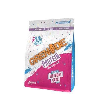 Grenade Whey Blend High Protein Powder, Low Sugar with 30g Protein per Serving, (12 Servings) - Birthday Cake, 480 g (Pack of 1)