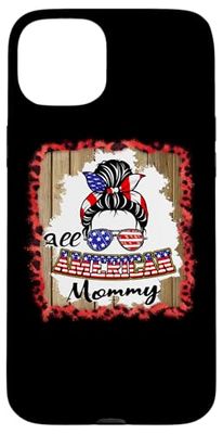 All American Mommy Patriotic Matching Family 4th of July Custodia per iPhone 15 Plus