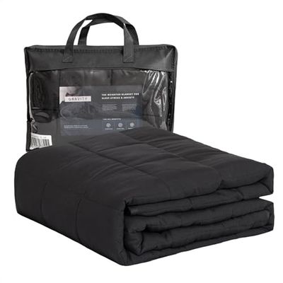 Good Nite Couverture Lestée Couverture Pondérée 150 x 200 cm Plaid Lesté Couverture Lourde avec Perles de Verre Weighted Blanket Gris 8 kg 150 x 200 cm