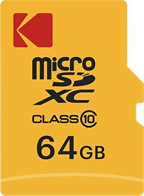 Kodak 64 GB Class 10 Microsd-geheugenkaart met SD-adapter