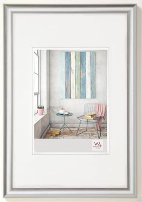 walther design Moldura para fotos prata 24 x 30 cm moldura de plástico Trendstyle KP430S